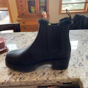 Rometty Faux Fur Lined Lugged Sole Chelsea Boot